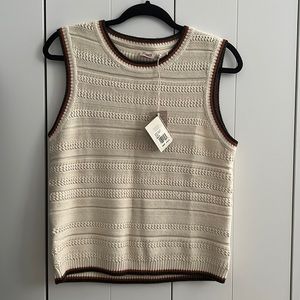 Faherty NWT- knit sleeveless top.